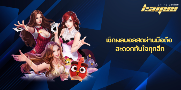 เช็กผลบอลสดผ่านมือถือ สะดวกทันใจทุกลีก